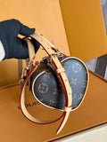 ROMANTIC HEART-SHAPED MONOGRAM POUCH