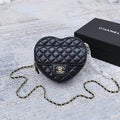 HEART QUILTED MINI BAG – LUXE NOIR EDITION