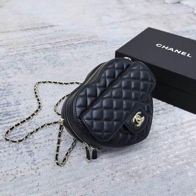 HEART QUILTED MINI BAG – LUXE NOIR EDITION