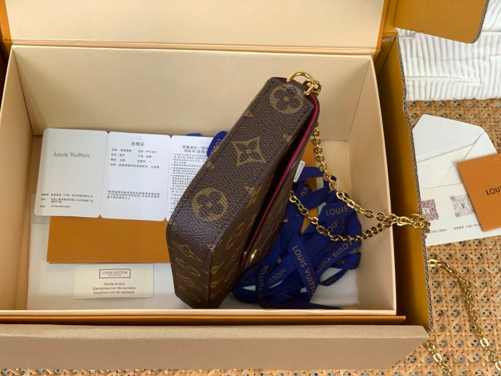 MONOGRAM EMBOSSED POCHETTE – CHAIN EDITION