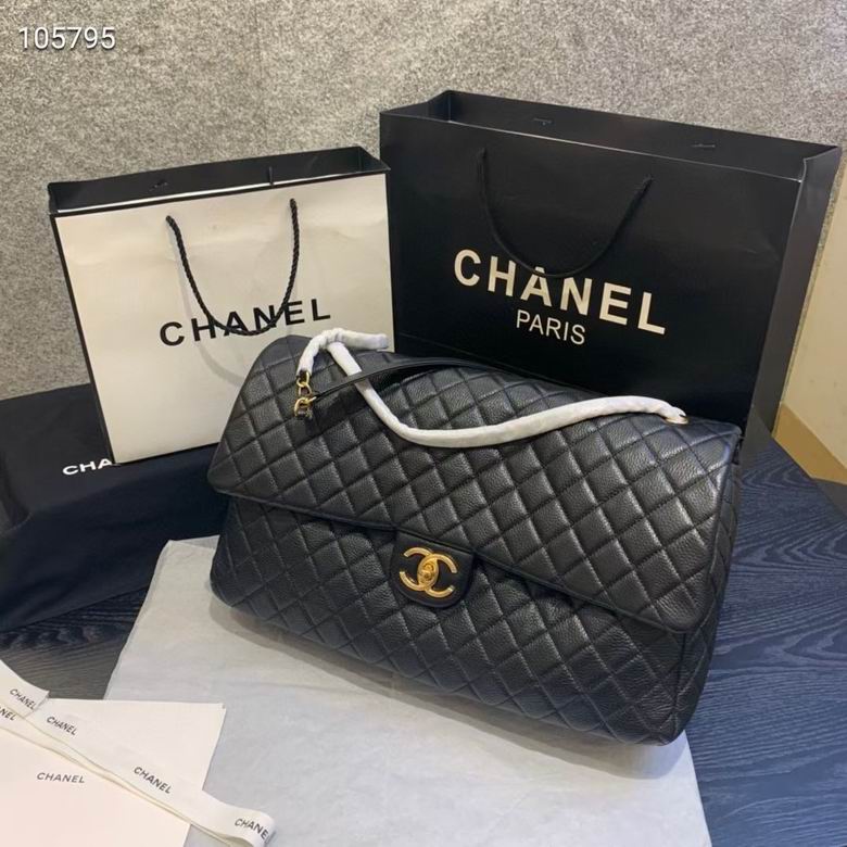 CLASSIC QUILTED MAXI FLAP BAG WITH DUAL STRAP