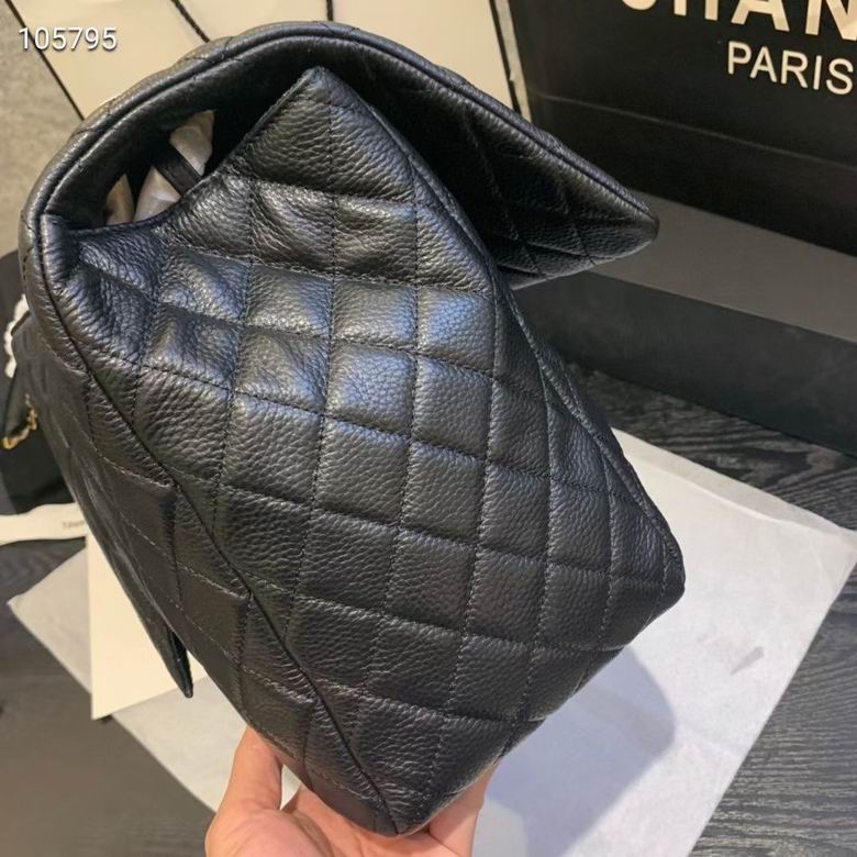 CLASSIC QUILTED MAXI FLAP BAG WITH DUAL STRAP