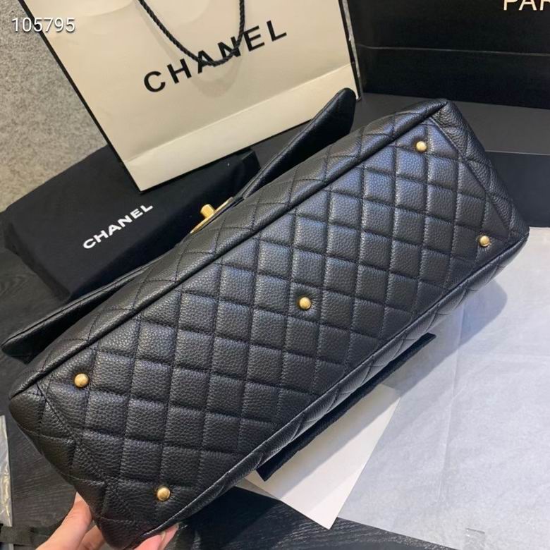 CLASSIC QUILTED MAXI FLAP BAG WITH DUAL STRAP