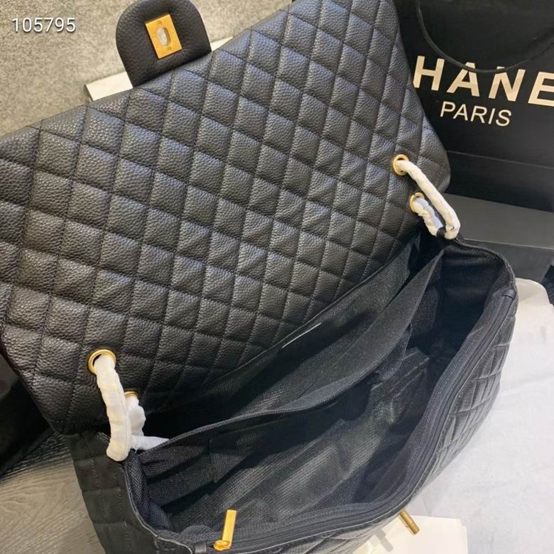CLASSIC QUILTED MAXI FLAP BAG WITH DUAL STRAP