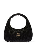 Elegant Matelassé Leather Hobo Shoulder Bag