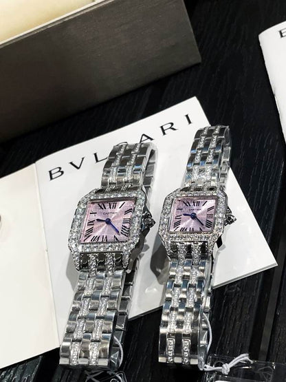 LUXURY SQUARE DIAMOND WATCH