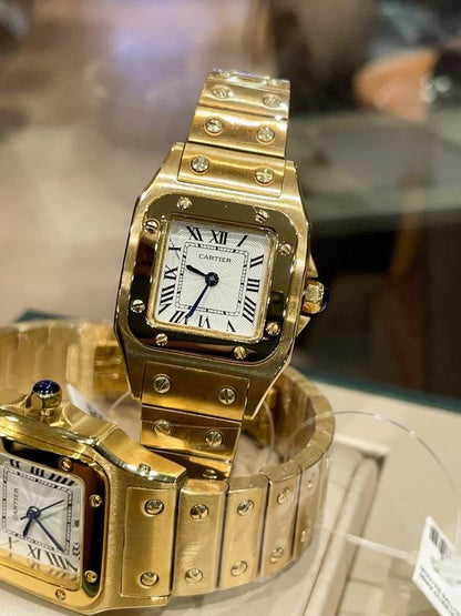 MODERN INDUSTRIAL SQUARE-CASE TIMEPIECE WITH INTEGRATED STAINLESS STEEL LINK BRACELET