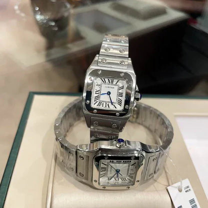 ARCHITECTURAL STEEL SQUARE TIMEPIECE