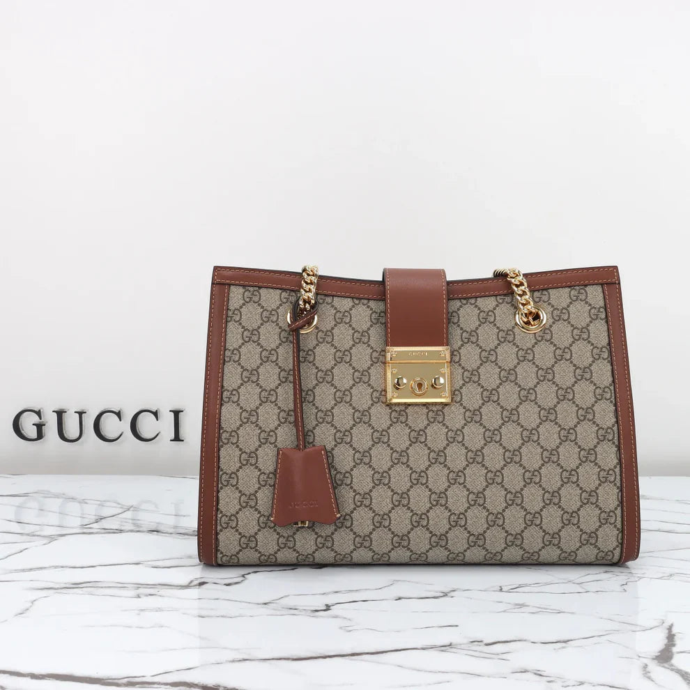 PREMIUM STITCHED LUXURY TOTE WITH GOLD HARDWARE