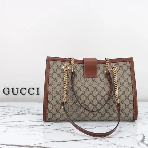 PREMIUM STITCHED LUXURY TOTE WITH GOLD HARDWARE