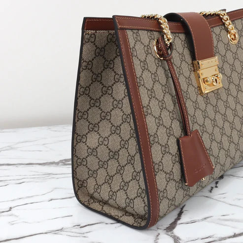PREMIUM STITCHED LUXURY TOTE WITH GOLD HARDWARE