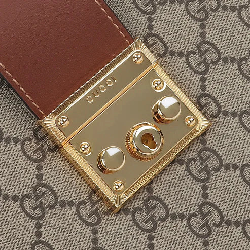 PREMIUM STITCHED LUXURY TOTE WITH GOLD HARDWARE