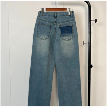 WIDE-LEG DENIM JEANS