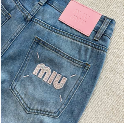 WIDE-LEG DENIM JEANS MM
