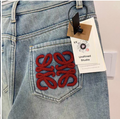 FLEECE-LINED DENIM PANTS