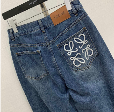 STRAIGHT-LEG DENIM PANTS