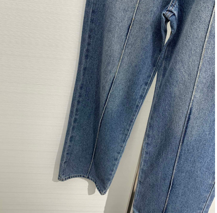STRAIGHT-LEG DENIM PANTS