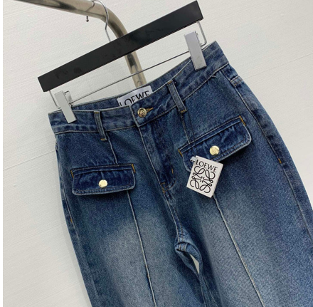 STRAIGHT-LEG DENIM PANTS