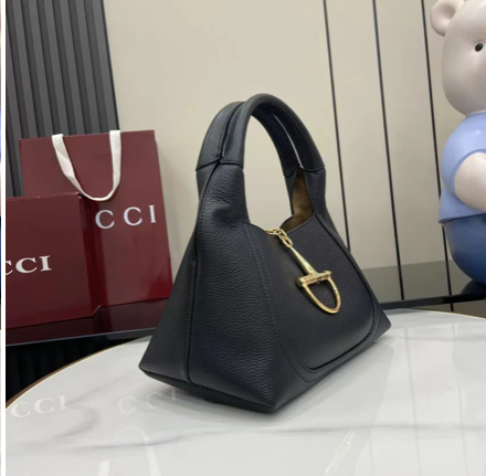 SOFTBIT SHOULDER BAG BLACK LEATHER