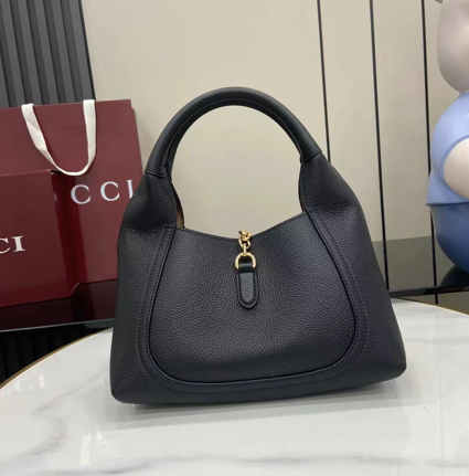 SOFTBIT SHOULDER BAG BLACK LEATHER