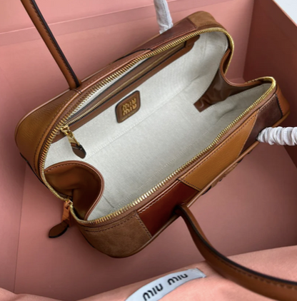 PATCHWORK BOWLING BAG