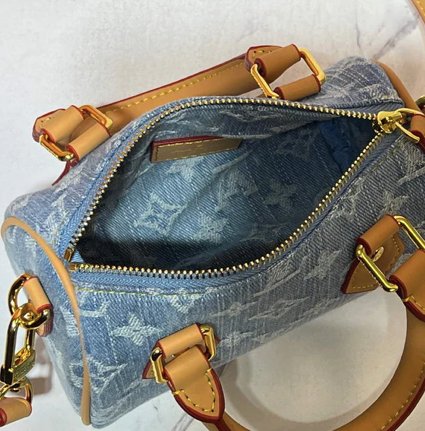 NANO DENIM DUFFLE BAG – STONEWASHED EDITION