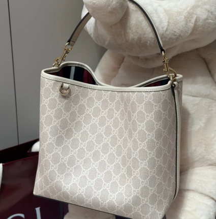 SMALL SHOULDER BAG BEIGE & OCHRE