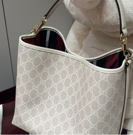 SMALL SHOULDER BAG BEIGE & OCHRE