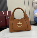 SOFTBIT SHOULDER BAG BROWN LEATHER