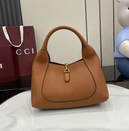 SOFTBIT SHOULDER BAG BROWN LEATHER