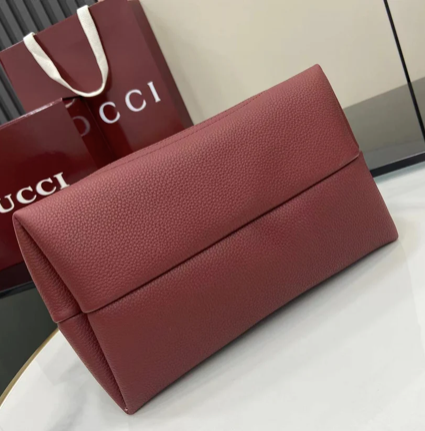 SOFTBIT SHOULDEER BAG RED LEATHER