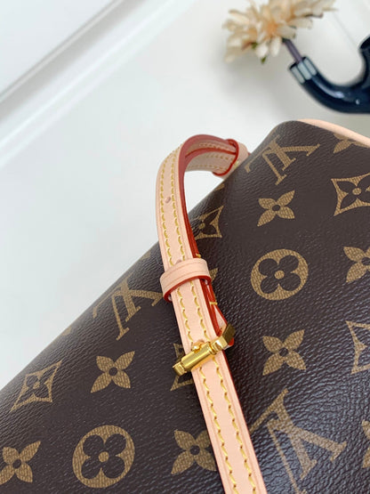 ICONIC MONOGRAM MINI SATCHEL WITH VACHETTA LEATHER TRIM