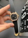ROSE GOLD DIAMOND BEZEL SPORT WATCH 38 MM