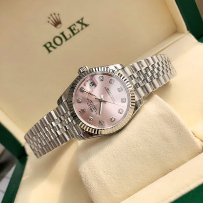 LUXURY ROSE DIAL AUTOMATIC WATCH