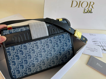 VINTAGE MONOGRAM DENIM SHOULDER BAG – AZURE EDITION