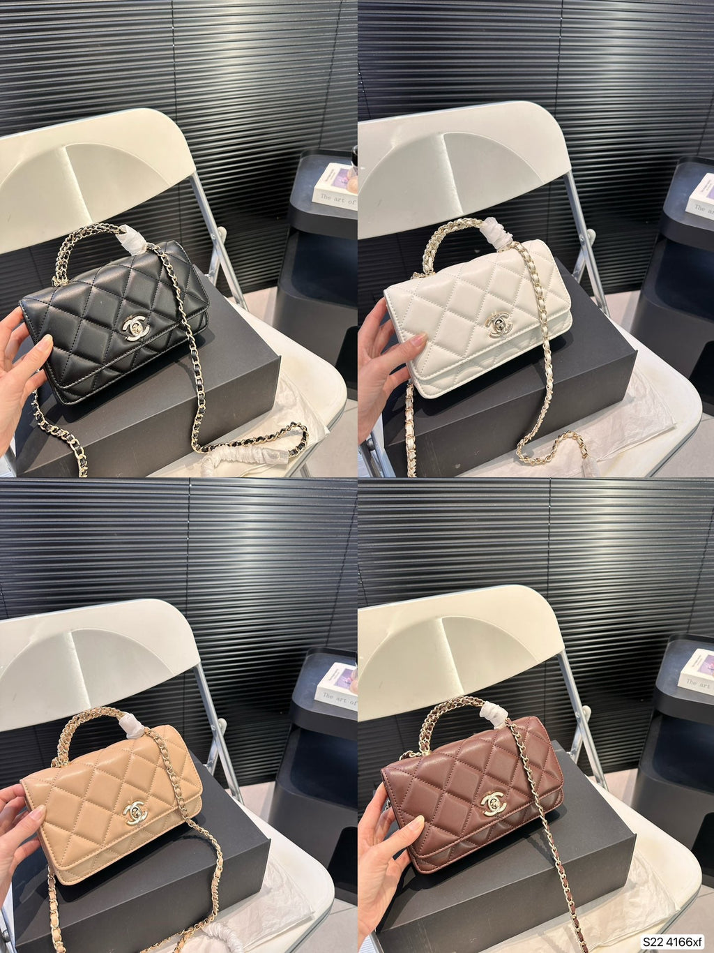 MODERN CHAIN SHOULDER BAG – TEXTURED LEATHER EDITION