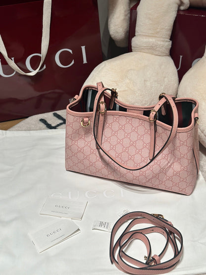 VINTAGE MONOGRAM SMALL TOTE – BLUSH PINK EDITION