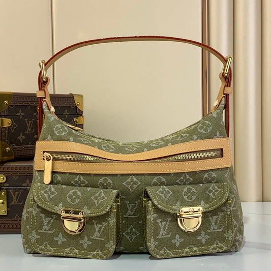 VINTAGE DENIM MESSENGER BAG – MONOGRAM EDITION