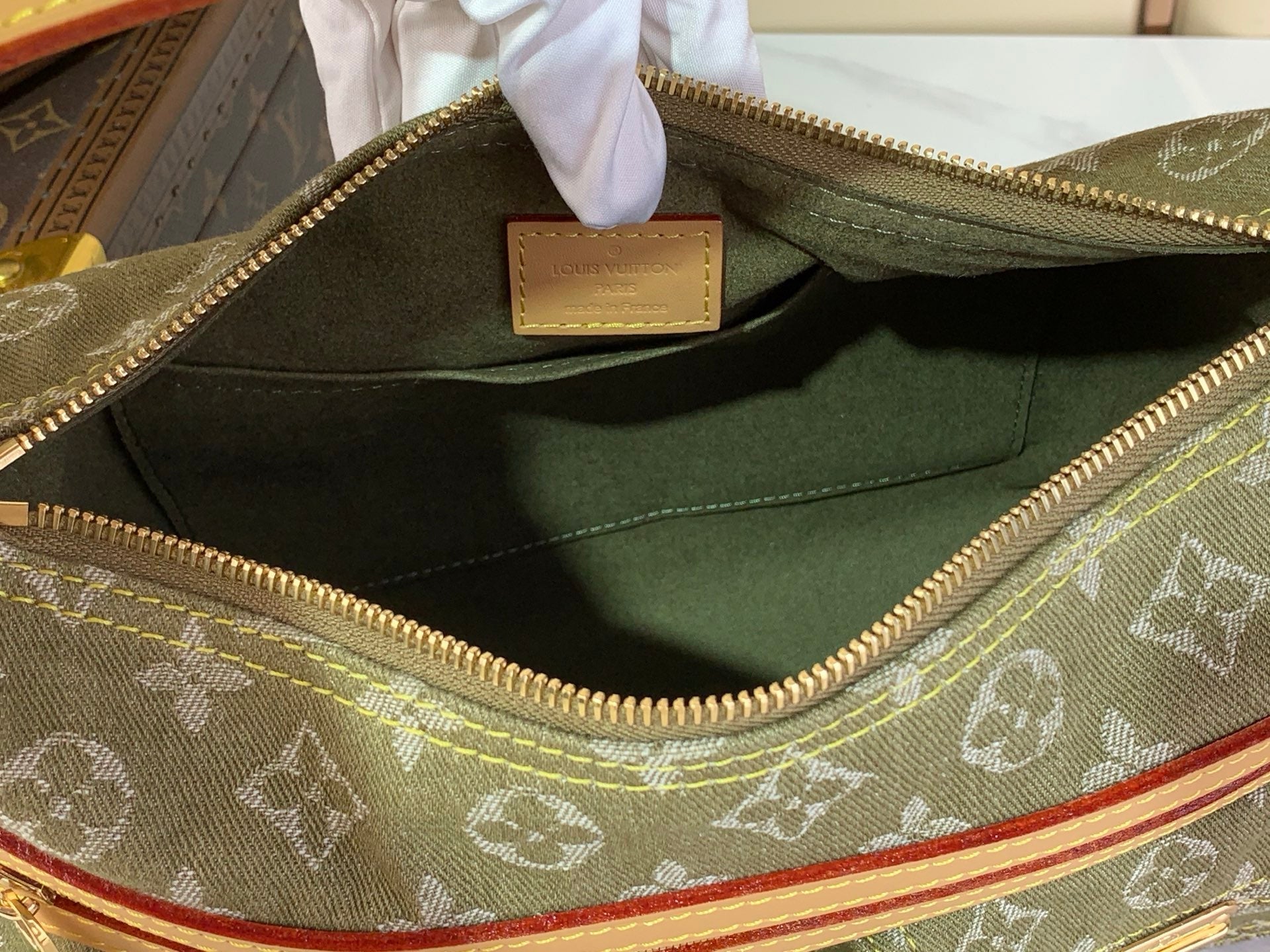 VINTAGE DENIM MESSENGER BAG – MONOGRAM EDITION