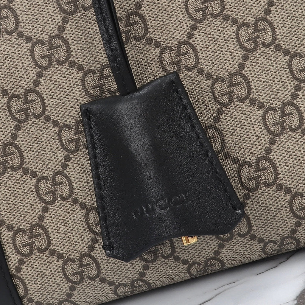 PREMIUM STITCHED LUXURY TOTE WITH GOLD HARDWARE