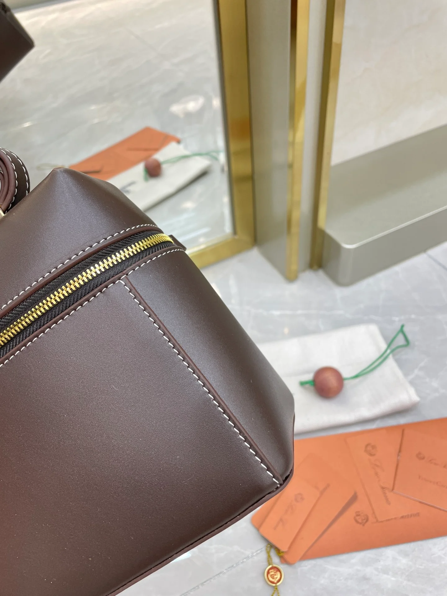 SADLE LORO LEATHER BAG
