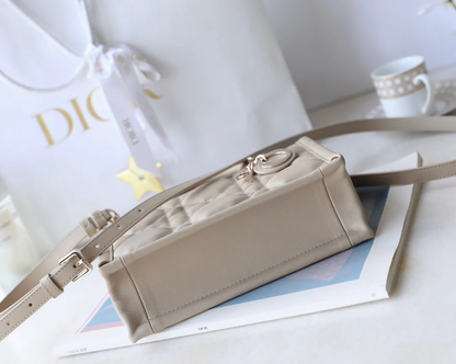 MINI BOOK STYLE HANDBAG- BLACK LEATHER (21.5CM)