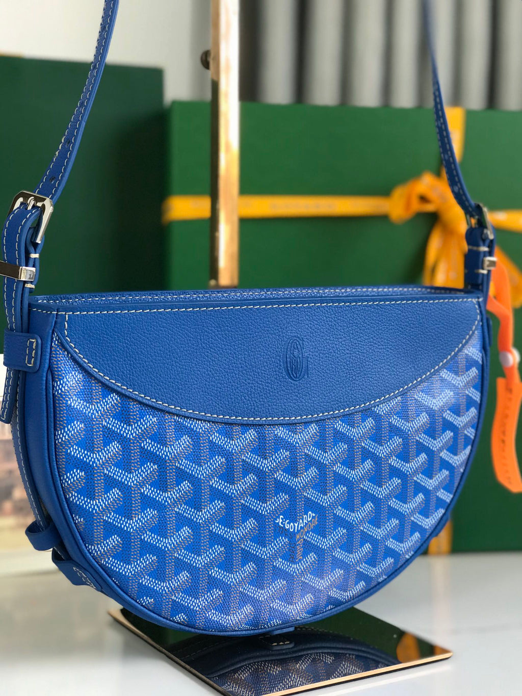 HIRONDELLE SHOULDER BAG- BLUE
