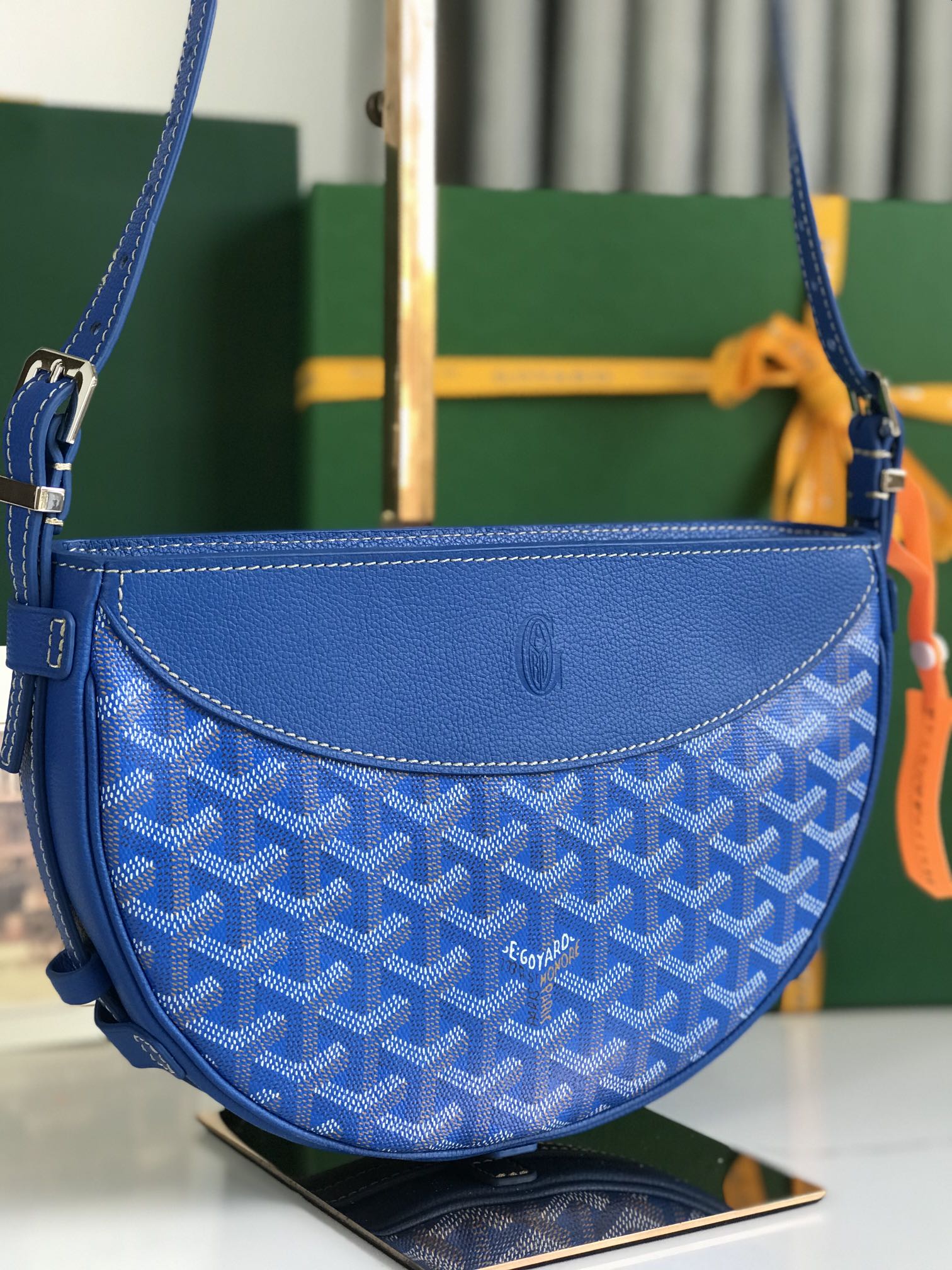 HIRONDELLE SHOULDER BAG- BLUE
