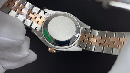TWO TONE CHOCOLATE DIAL WATCH