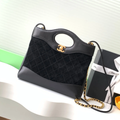 CLASSIC NUBUCK SHEEPSKIN SHOULDER BAG-22CM