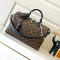 ICONIC MONOGRAM DOCTOR BAG WITH ORNAMENTAL SILVER CHAIN