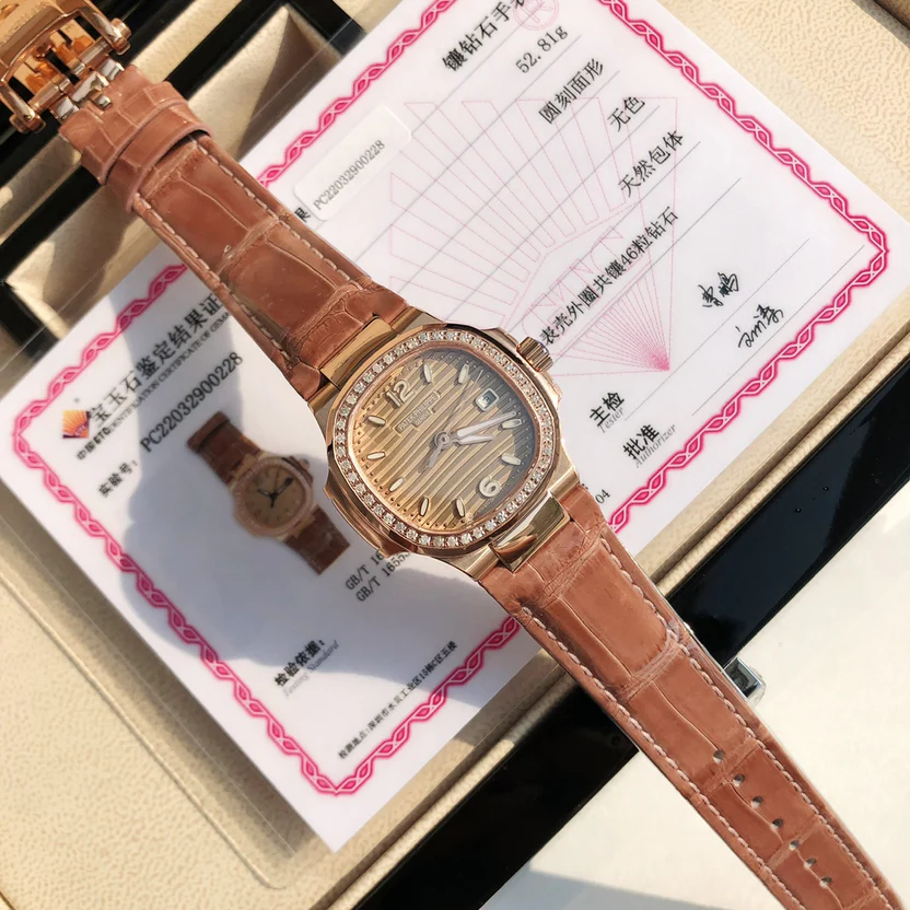 ROSE GOLD DIAMOND BEZEL WATCH 36 MM – ELEGANCIA ATEMPORAL