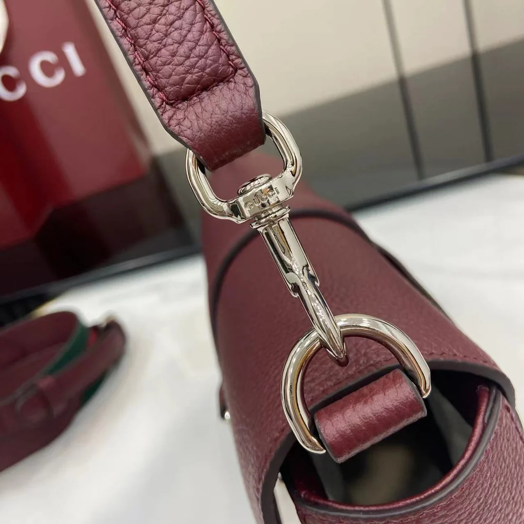 CROSSBODY BAG ANCORA RED LEATHER