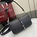 CROSSBODY BAG ANCORA BLACK LEATHER